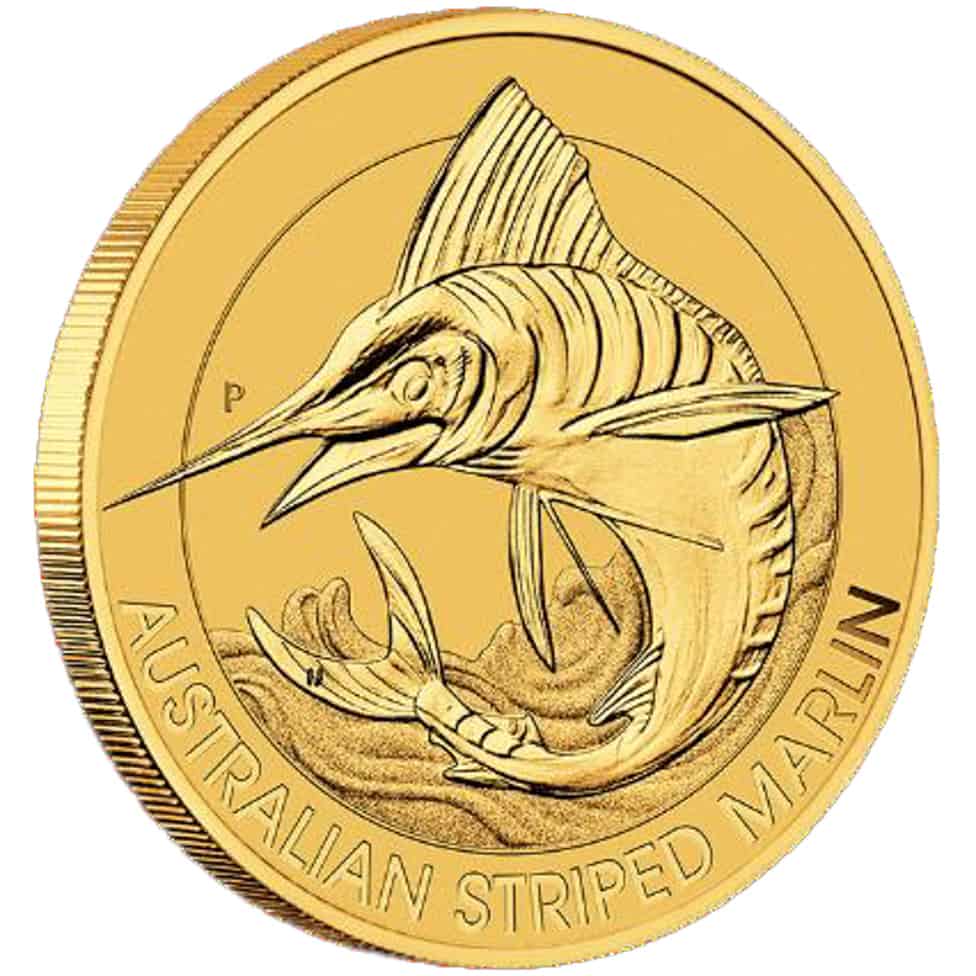 Gold Australian Striped Marlin Coin